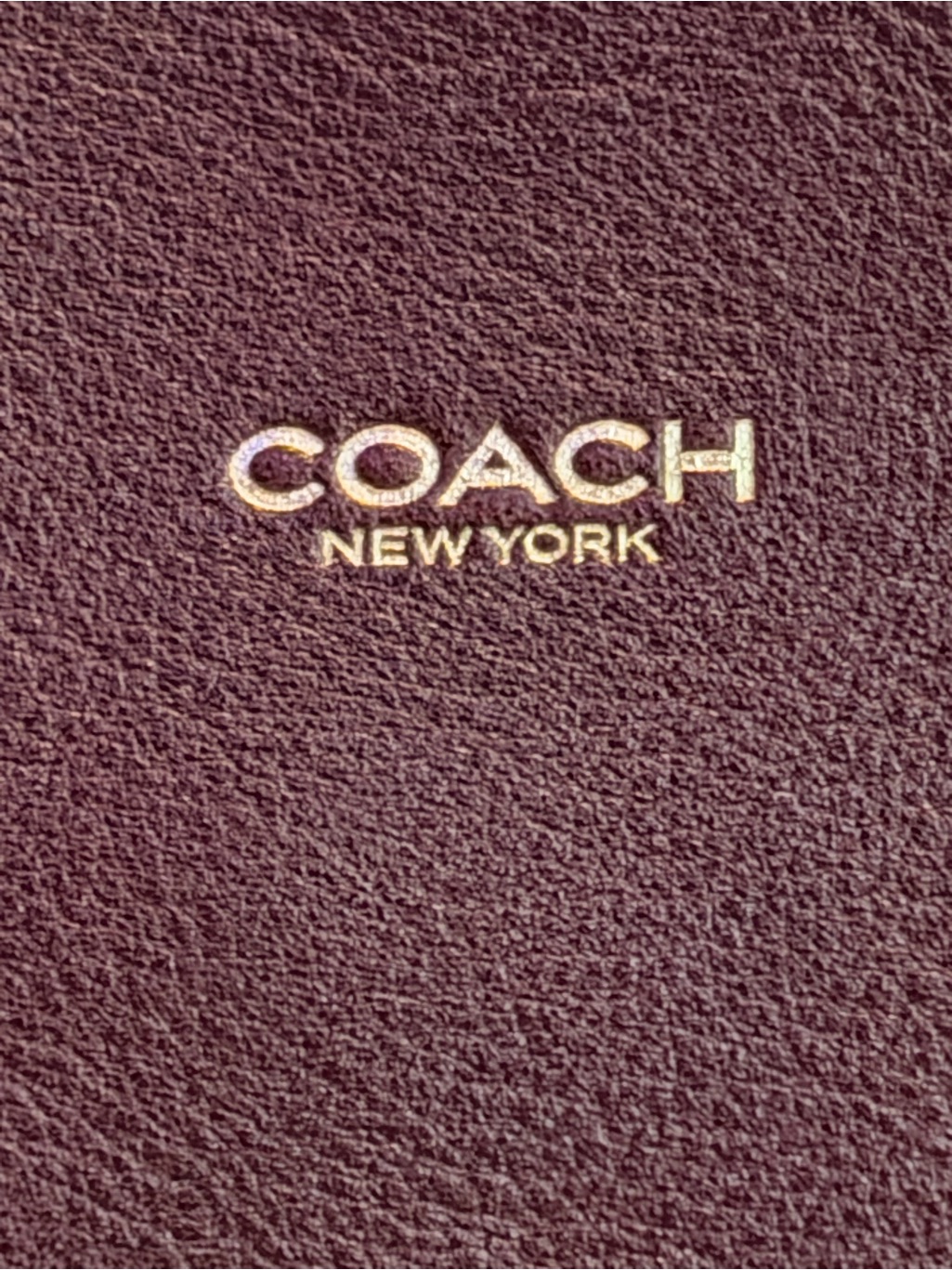Coach New York Burgundy Bleecker Bucket Bag
